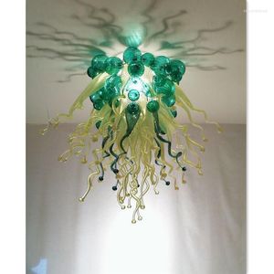 Lámparas colgantes Contemporáneo Oliver Green Iluminación de araña de estilo de vidrio soplado hecho a mano