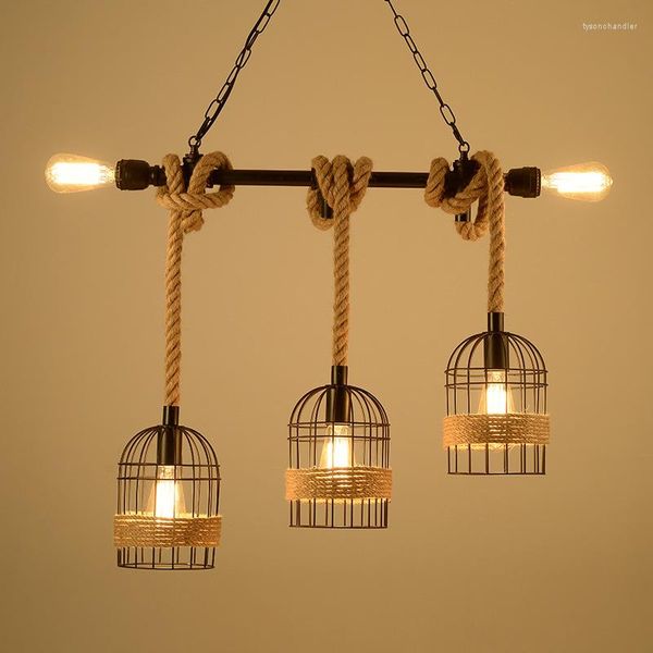 Lámparas colgantes Cottage Living Decor Geometric Light Bubble Glass Vintage Lamp Hanging Shade Lustre Suspensión Cocina