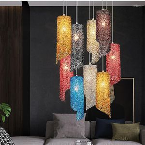 Hanglampen creatieve kleur rattan lichten eenvoudig e27 woonkamer slaapkamer decor verlichting armaturen eetplaten plafond opgehangen