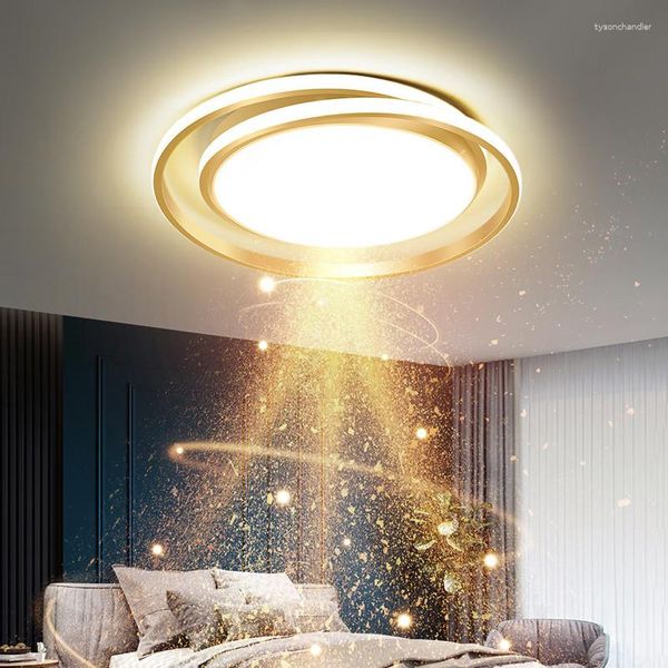 Pendants lampes créatives de plafond LED pour chambre à coucher éclairage luxe de luxe à la maison