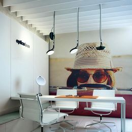 Lampes suspendues personnalité créative postmoderne simplicité lumière nordique salon Restaurant chambre bulle boule lampe à Led lit