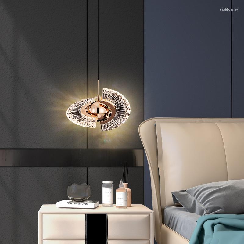 Подвесные лампы Творческая норадская лампа с светодиодной лампой для спальни кровати длинная люстра