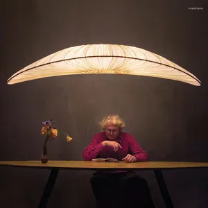 Lampes suspendues Créativité Marine Tissu Lumières Designer Voilier Plafond Suspendu Salon Chambre Décor Éclairage De Luxe