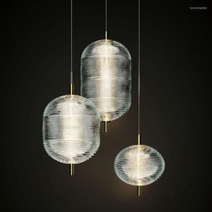 Lampes suspendues lampe boule de cristal abat-jour suspendu éclairage industriel planètes maison déco moderne verre lumière cuisine
