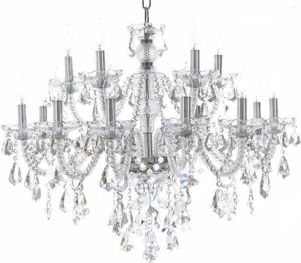 Lampes suspendues lustre en cristal moderne luxueux lumière bougie lampe plafond salon éclairage pour salle à manger chambre