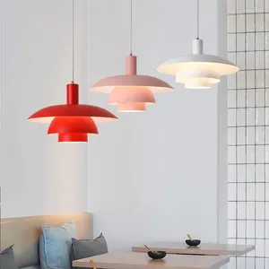 Hanglampen Deens design LED-kunstlicht Veelkleurige paraplu PH5 Hangende kroonluchter Woonkamer Eetkamer Restaurant Lustre Lamp