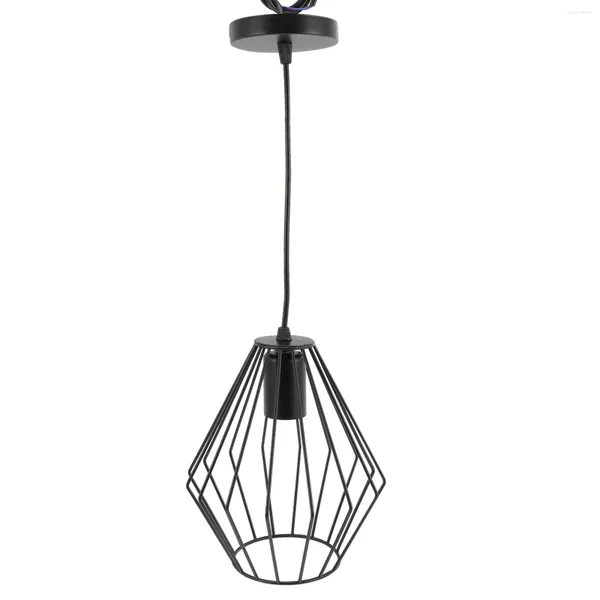 Lámparas colgantes Luz de techo decorativa Lámpara de hierro forjado Accesorio colgante negro Accesorios de cocina