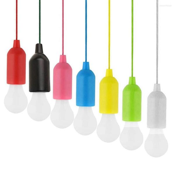 Lámparas colgantes Luz decorativa con cordón LED Portátil Bombilla colorida Tienda Camping Blanco / Cálido para la decoración del hogar