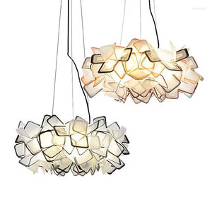 Hanger lampen ontwerp clizia suspensielamp kleurrijke lichten bloem led hangend light slaapkamer café