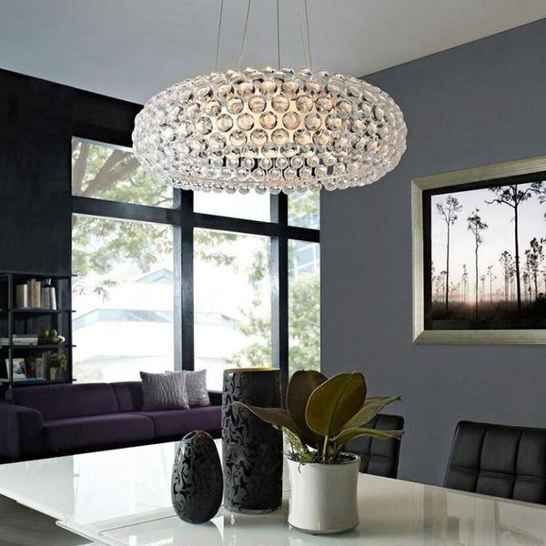 Lampes suspendues Dia35/50/65cm moderne acrylique Caboche lumières chambre Restaurant luminaires Pendente Lustres Para Sala 110-240VPendant