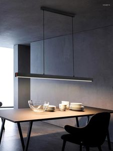 Hanglampen lampen eetkamer hangende lamp dine licht luxe lange lineaire kantoorbar tafel Noordse led kroonluchter voor restaurantverlichting