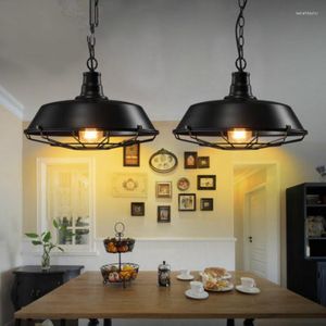 Lampes suspendues économiseur d'énergie-Style industriel lumière rétro suspendu Vintage lustre Loft américain luminaires pour la maison