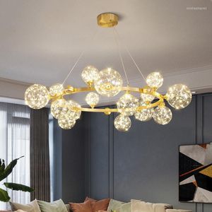 Lampes suspendues Europe Vintage Led lustres en cristal plafond lustre déco Maison cuisine île marocaine décor ampoule lampe