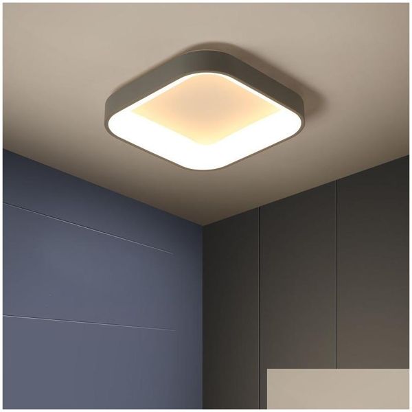 Lampes suspendues Sortie d'usine Lustre LED moderne pour salon lit décoration de la maison luminaires de plafond en métaladdacryl goutte de Dhfm9