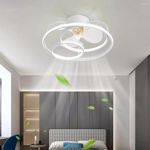 Hanglampen Ventilator Rond LED-plafondlamp Modern minimalistisch ontwerp Perfect voor eetkamer, slaapkamer of woonkamer