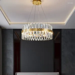Lámparas colgantes Línea de pesca Luz trasera Lámpara de cristal de lujo Sala de estar Dormitorio Comedor Lámpara de estudio