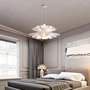 Lampes suspendues fleur lampe à LED maison intérieur salon salle à manger chambre lumières décoration luminaire suspendu lustre