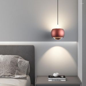 Lampes suspendues FSS moderne LED petit lustre noir minimaliste chambre chevet salle à manger barre peut être levé ajusté longue ligne