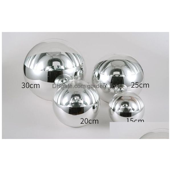 Lámparas colgantes Globo de cristal Bola Colgante Luz Cobre Sier Iluminación dorada Techo redondo Lámpara colgante Pantalla Gota Entrega Luces Indo Dhqui