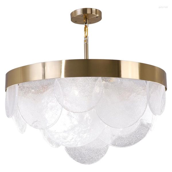 Lampes suspendues couleur or lumière pour vivre lumières en métal nordique décor à la maison éclairage LED Design suspendu F9511 #