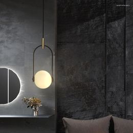 Hanglampen goud lichte bubbel glas zwart ijzeren draad antieke houten kroonluchter plafonddecoratie luminaria de mesa keuken