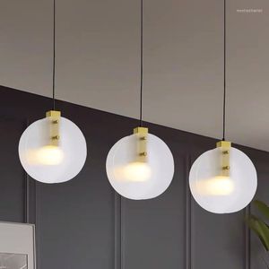 Hanglampen Goud Licht Led Armaturen Residentiële Vintage Lamp Ronde Ijzeren Kroonluchter Glazen Doos Luxe Designer