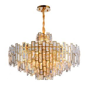 Hanglampen gouden grote kroonluchters verlichting decoratie huis el restaurant kristal hanglamp moderne luxe e14 roestvrijstalen luminairepe