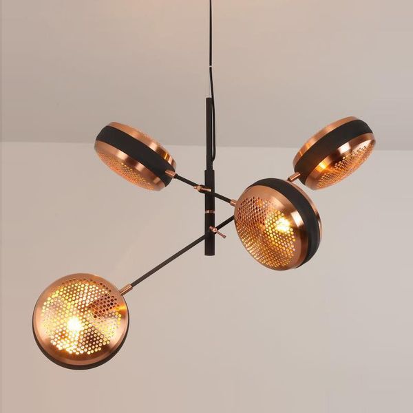 Lámparas colgantes Lámpara de techo colgante Luces LED de cristal Decoración del hogar E27 Lámpara colgante Industrial HanglampPendant