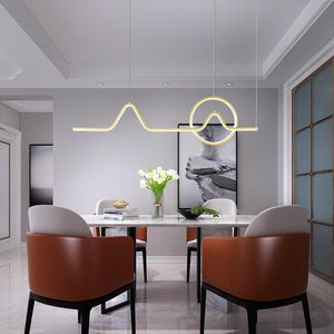Lampes suspendues lampe suspendue noir moderne LED lumières pour salon salle à manger cuisine Suspension Luminaire LEDPendentif