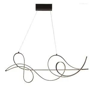 Hanglampen Hanglamp Moderne led-verlichting voor bed Eetkamer Keuken Ophangarmatuur