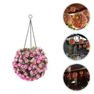 Hanglampen Hangende vormsnoei Ball Lights Led Solar Kunstmatige Decoratieve Plant