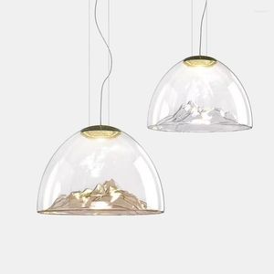 Lampes suspendues suspendues boule ovale en cristal turc moderne Mini Bar plafond décoration E27 lumière salle à manger lustre éclairage