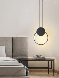 Lampes suspendues Luminaires domestiques Petits lustres Chambre Lampes de chevet Moderne et minimaliste Creative Nordic S