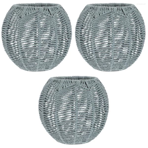 Lampes suspendues imitation rotin abat-jour lustre mur LED lumière maison tissée multifonctionnelle