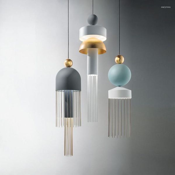 Lampes suspendues Bulle de verre industrielle Lustre en bois antique Cordon de lampe clair Ampoule Cage de fer Led