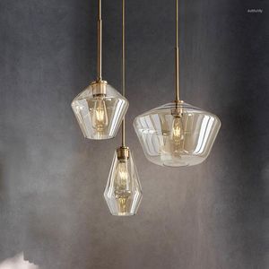 Hanglampen industriële glazen kroonluchter verlichting voor huis eetkamer armatuur keuken loft hanging lamp restaurant bar decor lichten