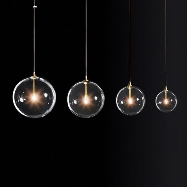 Lampes suspendues luminaire industriel verre pour cuisine 3 tuyaux en fer noir Ventilador De Techo Luzes Teto Lampes Suspendues