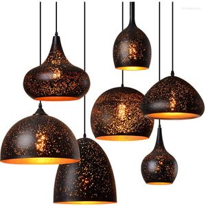 Hanglampen industriële stijl retro loft zwarte bakafwerking licht smeedijzeren e27 edison bulb koordlampen voor bar club