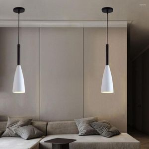 Lampes suspendues Art de fer suspendu lumière intérieure lumières d'économie d'énergie luminosité d'éclairage réglable protéger les yeux pour la salle de bain de la chambre à coucher