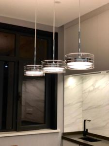 Lampes suspendues Design italien Lampes en verre minimalistes Lampe suspendue individuelle moderne Modèle de restaurant / Salle à manger Bar Cuisine Bureau