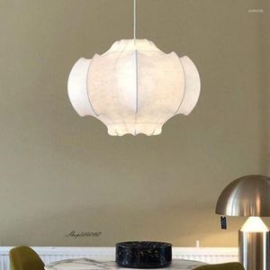 Hanglampen Italiaanse ontwerper zijden lamp creatieve lichten woonkamer decor suspensie dineren restaurant hanglamp verlichting armatuur