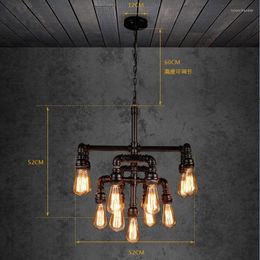 Hanglampen IWHD Ijzer Waterpijp Lampen Stijl Loft Hanglamp LED Armatuur Retro Vintage Industriële Verlichtingsarmaturen Home Verlichting