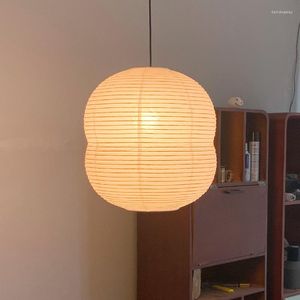 Hanglampen Japanse handgemaakte papieren lamp villa loft hangende huis verblijf slaapkamer eetkamer lampenkap indoor verlichting e27