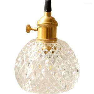 Hanglampen Japans loft decor LED -licht vintage koperen glas ophangende lamp eetkamer indoor verlichting antieke droplight luminaire