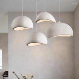 Lámparas colgantes Candelera wabi-sabi moderna comedor minimalista luces de sala de estar de dormitorio diseñador de diseño e27 lámpara colgante