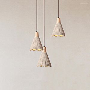 Hanglampen Japanse Wabi Sabi Creative Homestay Studio Pendent Lights Nordic Minimalistische Restaurant Slaapkamer Micro Cement Led Plafondlamp