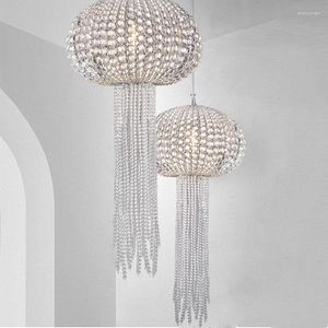 Hanglampen Jellyfish Crystal American Luxury Lights armatuur Europees Frans stralende art deco Hanging Drop Light