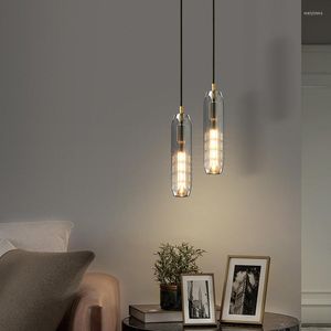 Lampes suspendues JMZM moderne petite lumière de luxe en cristal Mini lustre décoratif LED suspendu pour chambre Restaurant Bar El