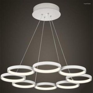 Hanglampen vreugdevolle woning modern aluminium 6/8 ronde lichten hangende eetkamer bar restaurant led bollen glanslamp armaturen