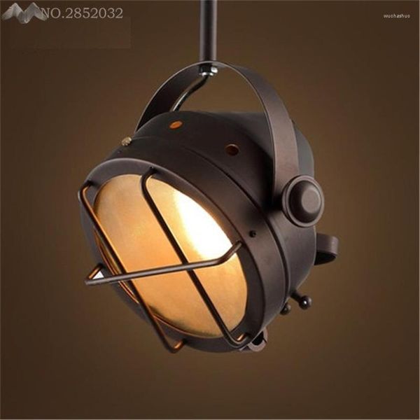 Lampes suspendues JW Vintage Luminaires Rétro Loft LED Plaqué Industriel Lamparas De Pared Escalier Salle De Bains Fer Abajur Luminaria